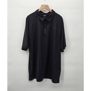 PXG Men's Golf Shirt Size XL Polo Parsons Xtreme Golf Black Snap Minimal
